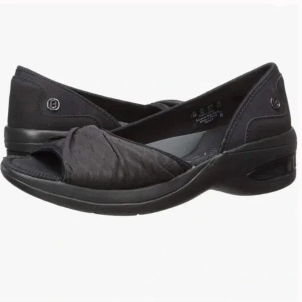 BZees Remix Style, Black D'Orsay Side Cutout Cloud Tech Anti Odor Anti Microbial